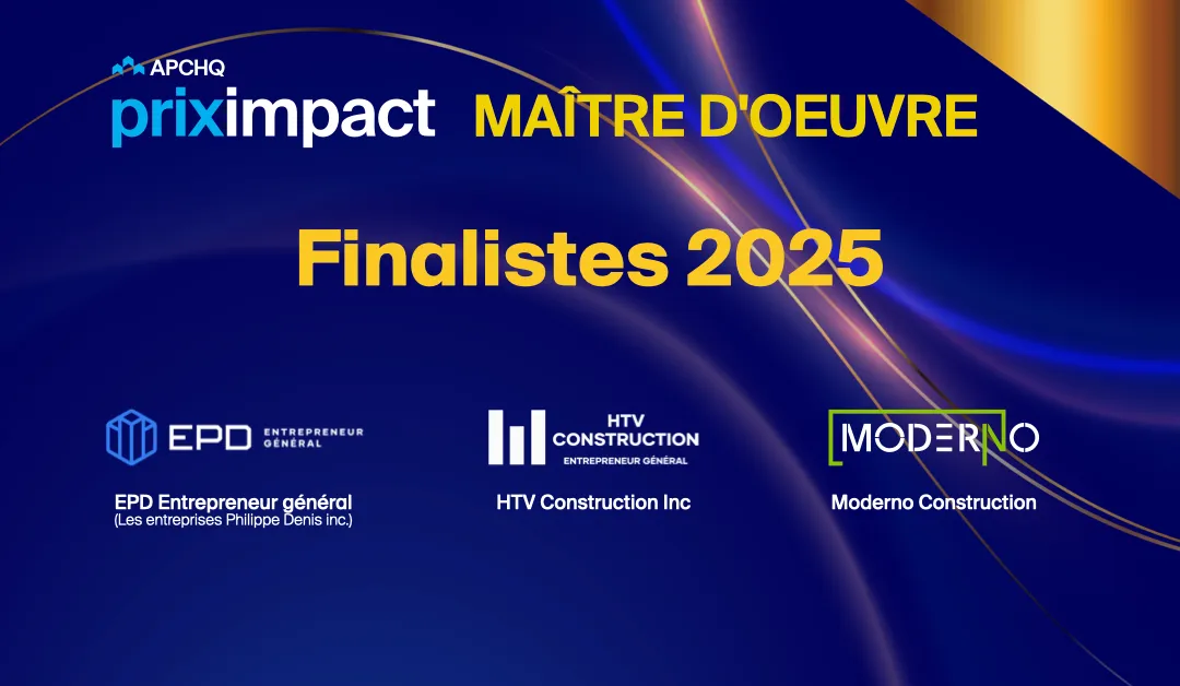 Prix Impact – Maître d’œuvre 2025 : Trois finalistes d’exception à découvrir
